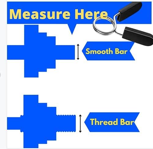 Slim Panda Dumbbell Spring Clip Collars 1 Inch for Standard Bar Strength Training or Smooth Dumbbell Weightlifting