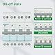 Wengart Dual Power Manueller Transfer-Trennschalter, 40A 4P AC230V-Schienenmontage für manuelles Umschalten zwischen zwei Netzteilen