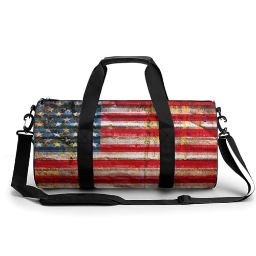 Sac de gym drapeau américain et sac week-end de voyage 45cm