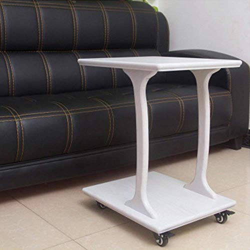 YueQiSong Solid Wood Side Table Nordic Corner Can be Moved with Round