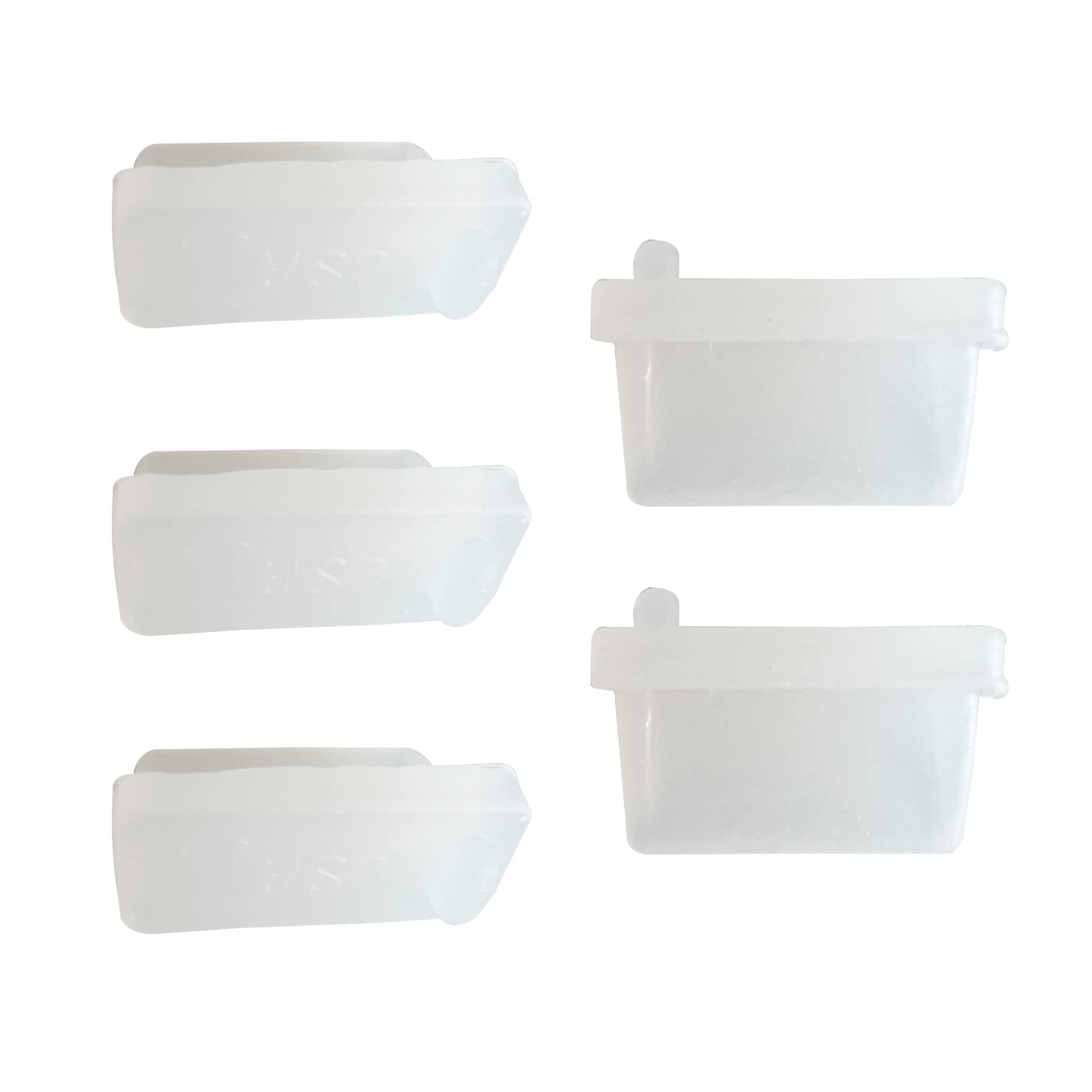 30PCS USB Type A Port Covers Caps,Laptop Port Anti Dust Protection Stopper,Dust,Water and Oxidation Proof,Silicone Anti Dust Plug for USB Type-A (Clear)