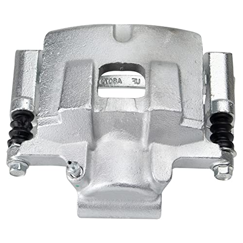 Image of TRQ Front Left Brake Caliper w /Bracket Drivers Side