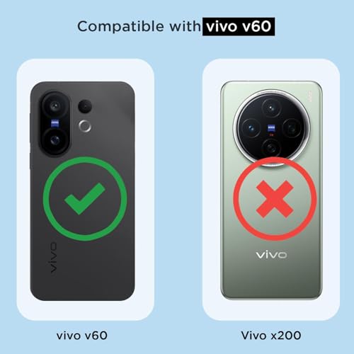 Image of for Vivo V60E 5G / Vivo T4 Pro 5G / Vivo V60 5G Flip Cover Leather Finish | Inside TPU with Card Pockets | Wallet Stand | Complete Protection Flip Case Brown