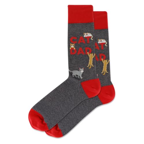 Chaussettes homme Cat Dad Hotsox : idée cadeau idéale papa chat