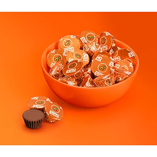 Reese's Zero Sugar Miniatures Chocolate Peanut Butter Cups, Aspartame Free, Individually Wrapped, Candy Bag, 5.1 Oz #TOP4