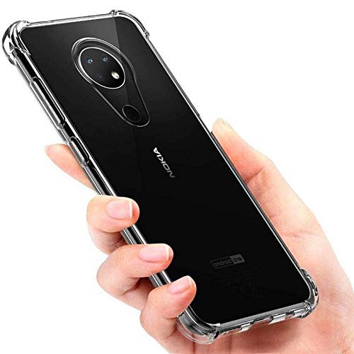 Helix Liquid Crystal Anti Smudge Bumper Transparent Back Cover Case for Nokia 7.2 - Transparent (B07Z85FTD7) Amazon Price History, Amazon Price Tracker