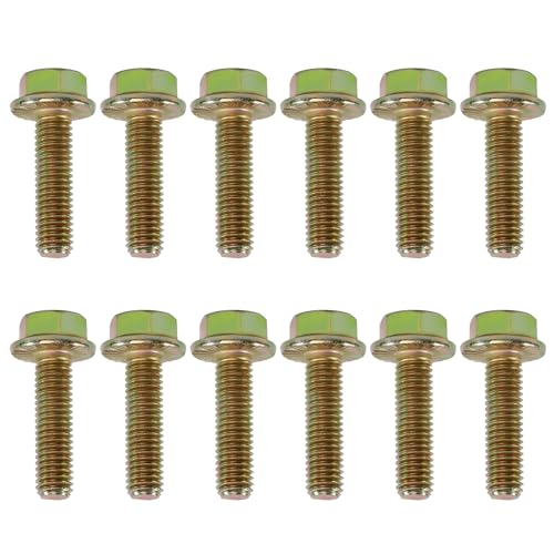 CHENACC 75120 Exhaust Manifold Bolts Hardware Kit Grade 10.9 For Chevy Header Bolts LSX LS1 LS2 LS3 LS6 LS7 Anti-Corrosion 03413B 11518860 11609481 6506775AA and 6507423AA For Chevy Gmc Buick