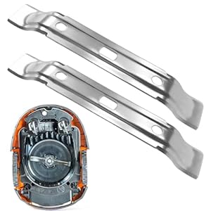 Mineup 2 Stück Messerklingen, Kompatibel mit Stihl Mähroboter iMOW RMI 422 422P 422PC RMI422 P C, Mähroboter Messer, Edelstahl Rasenmäherklingen Für Perfekte Rasenpflege Im Garten, 200mm, Silber