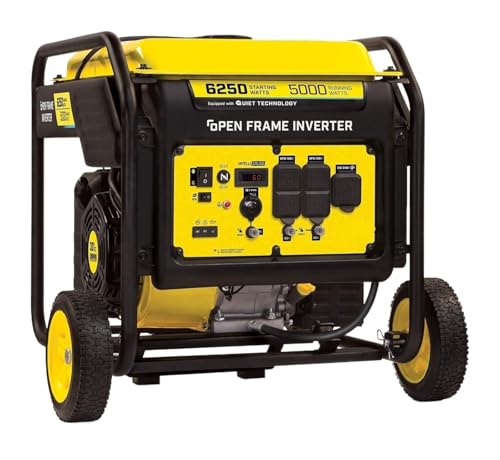 Watt Portable Open Frame Inverter Generator with Quiet TechnologyOutlets - 120/240V 30A Locking (L14-30R) GFCI 120V 20A