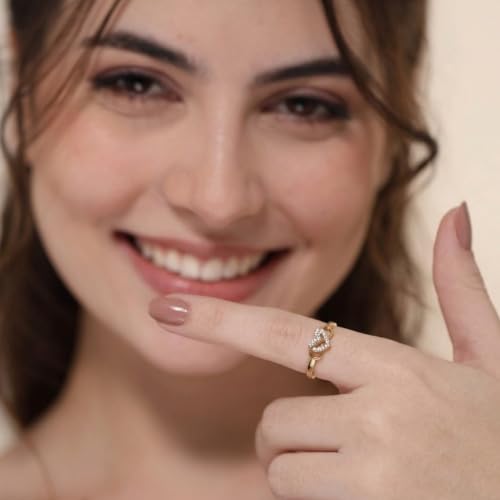 Image of Miss Highness 925 Silver Heart Infinity Ring for Women and Girls | Minimal Adjustable Design | Silver Jewellery With Authenticity Certificate | Gift for Girlfriend Wife | Office Wear Ring