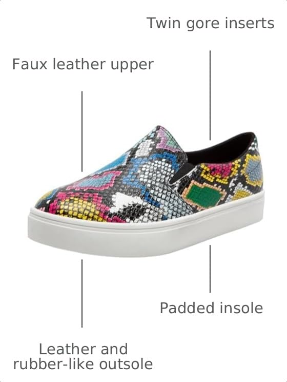 Image of Brash by Payless Womens Annie Everyday Flat Skate Slip-On Sneaker
