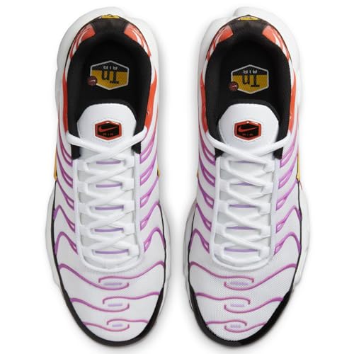 Image of Nike Air Max Plus Women's Shoes (DZ3671-100, White /Black /Picante RED /Citron Pulse)