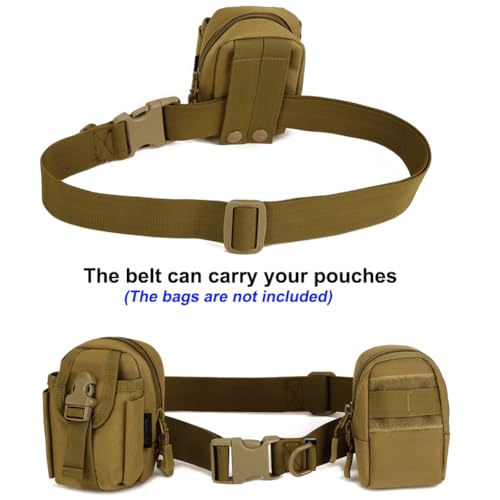 Tactical Nylon Heavy Duty Web Survival Waist Belt Hunting Hiking Men women Strap With Plastic Buckle2
