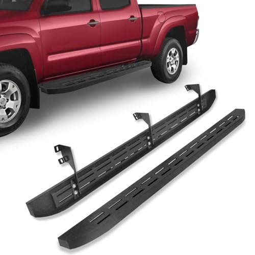 Estribos 6'' Acero carbono negro para Toyota Tacoma 2005-2023