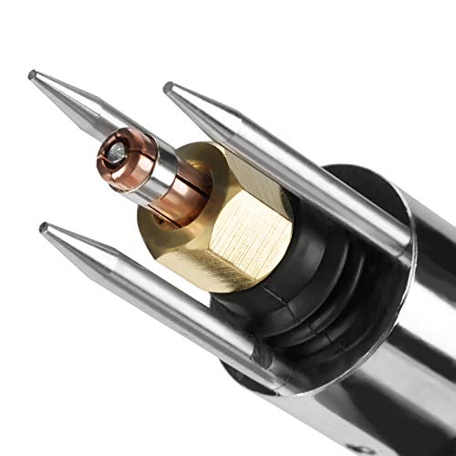 1 Piece Capacitor Discharge (CD) Stud Welding Gun Welding Torch + 6 Pieces M3 M4 M5 M6 M8 M10 Collet for Welding Aluminum, Brass, Copper, Steel etc.