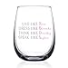 Golden Girls Funny Wine Glass 15oz - Unique Birthday Gift For Women - Live Like Rose Dress Like Blanche Think Like Dorothy Speak Like Sophia