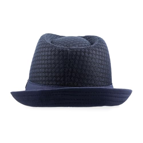 Image of The Hat Depot Light Weight Classic Soft Cool Mesh Crushable Fedora hat