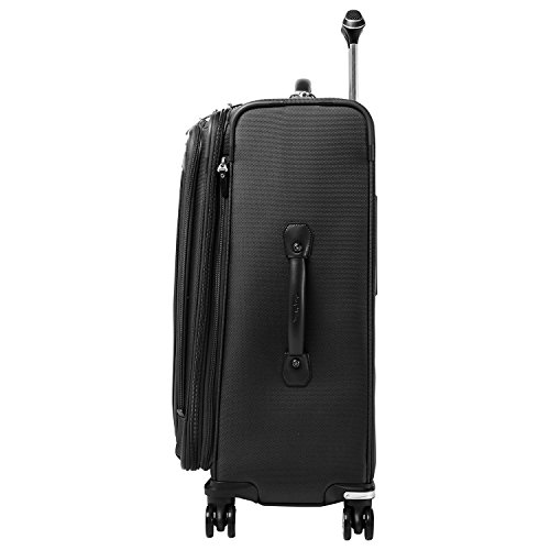 Travelpro Platinum Magna 2-Softside Expandable Spinner Wheel Luggage, Black, Checked-Medium 25-Inch