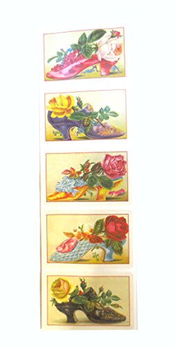 10 Brier Rose Victorian Shoe Stickers