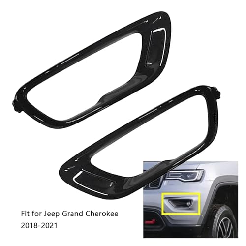 Cubiertas para faros antiniebla compatibles con Jeep Grand Cherokee 2018 2019 2020 2021 6