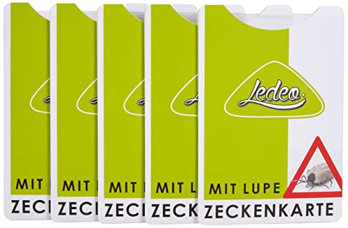 Ledeo 5 cartoncini con Lente d'Ingrandimento