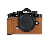 【High-Quality Materials】Our camera cases for Nikon ZF are made from high-quality top layer cowhide.Our camera cases are made with hand sewn saddle stitch not machine lock stitch, with every stitch and detail finely carved. The metal base in bottom is...