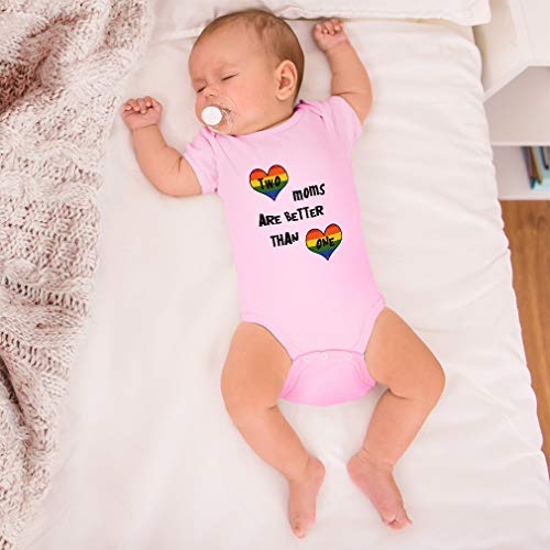 Cute Rascals Two Moms are Better Than One Gay Baby Bodysuit One Piece White Newborn3