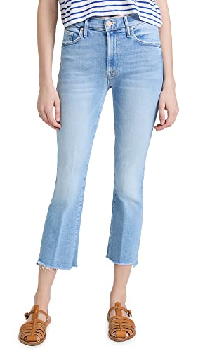 MOTHER Women's The Insider Crop Jeans, Limited Edition, Blue, 26