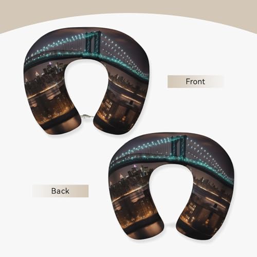 Almohada de cuello memory foam tamaño único negra miniatura 3