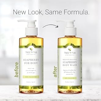 Gentle, Sensitive Skin Body Wash. The Only pH 5.5 Balanced Fragrance Free Body Wash for Allergic Skin ââ‚¬â€œ Eczema Body Wash for Women and Men, Made with Organic Wild Soapberries, 8.5 ozââ‚¬â€by