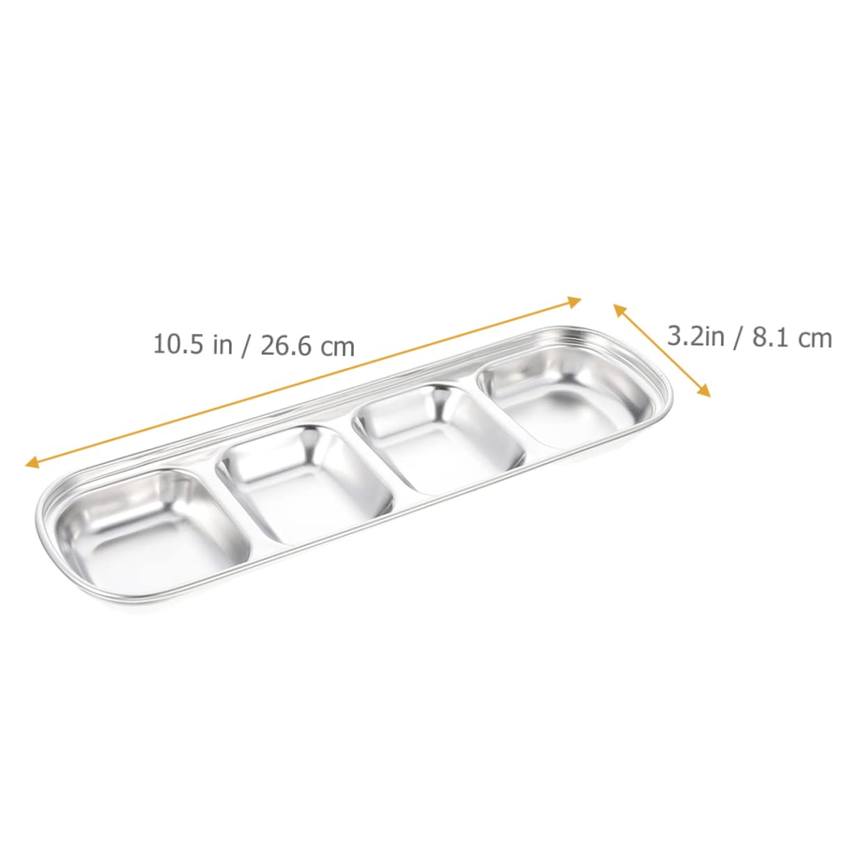 OFFSCH Korean Food Dishes Set Dipping Sauce Plates Soy Sauce Dishes Condiment Tray for Sushi