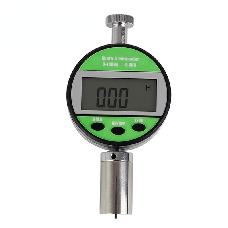 0-100A Shore Hardness Tester - Portable Analog Durometer for Rubber, Silicone, Plastics - ±1° Accuracy, 0.1° Resolution - for Quality Control and Material Testing