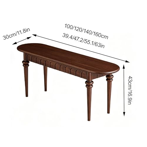 Banco de madera para comedor cocina y dormitorio de 120 cm 3