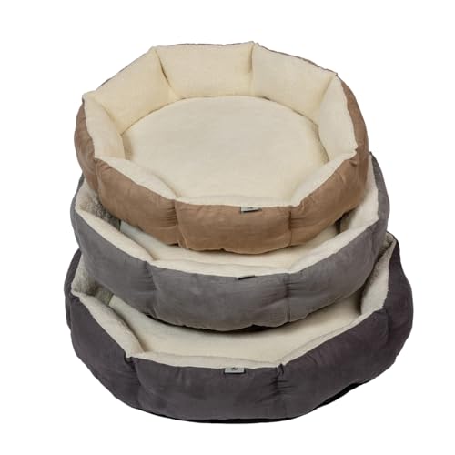 Lit matelassé pour chien taille M 62x60cm avec doublure fourrure - 6