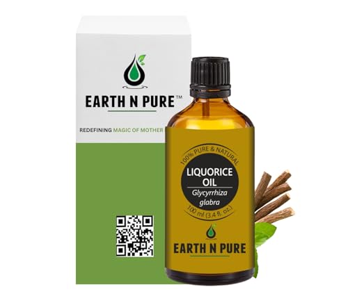Image of Earth N Pure Licorice Oil | 100% Pure & Natural | For Even-Looking, Radiant Skin | Nourishing Facial & Body Oil | 100ml