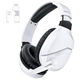 WolfLawS TA200 Bluetooth ゲーミングヘッドセット ワイヤレス 2.4G/Bluetooth5.3/有線 3WAY接続 無線 ヘッドセット マイク付き 50mmドライバー 重低音強化 ステレオ ノイズキャンセリング 低遅延 48H連続再生 アダプター PS5 PS4 Switch PC Xbox スマホ対応
