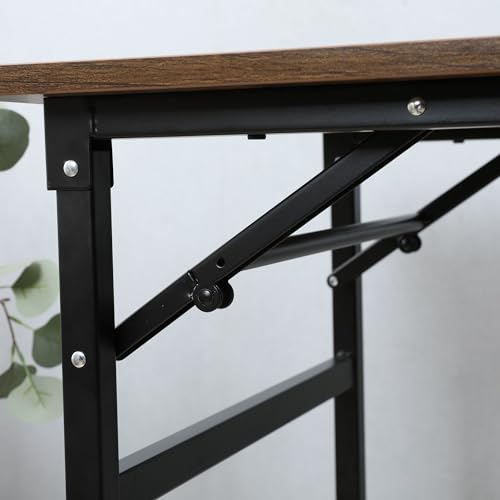 Petite table d'ordinateur pliable 80 cm peu encombrante pour bureau à domicile