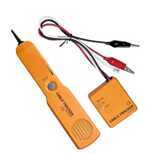 Automotive Circuit Tracer, Wire Tracer Electrical Tool & RJ11 Plug, Wire Tracker & Tester, Short and Open Finder, Cable & Broken Wire Detector, VEHLIVE P30 Lite Yellow
