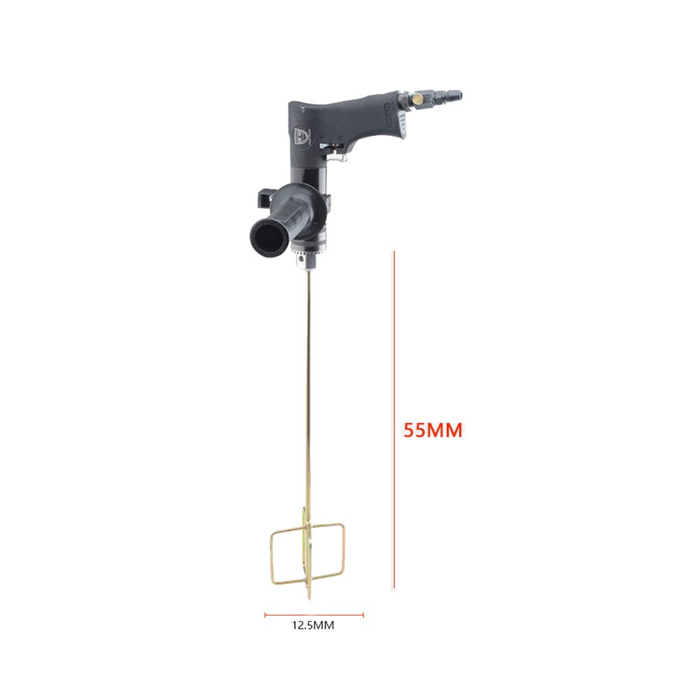 Portable Pneumatic Paint Mixer 1.5-13MM Tapping Machine Air Drill Paint Blender Agitator Stirrer 700RPM (Type C)