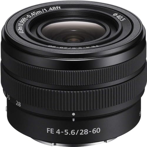 Image of Sony FE 28-60mm F4-5.6 Full-Frame Compact Zoom Lens (SEL2860) (Black) for Sony Alpha Mirrorless Cameras