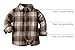 Flannel Shirt for Toddler Boys Western Cowboy Jacket Little Boys Long Sleeve Classic Buttons Down (Brown, 18-24 Months)