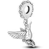 NUJIFFY 925 Sterling Silver Charms Bead for Bracelets & Necklaces, Butterfly Dragon Bee Birds Beads, Insect Spring Summer Vitality Charm Bracelets, Cool Graduation Gifts Jewelry for Women