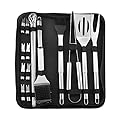 SDVantage Portable Camp Cooking Utensil Set, Stainless Steel Grilling Kit, Grill Accessories, BBQ Tools Set, Suitable for Travel, Picnics, RVs, Camping, BBQs (20pcs)