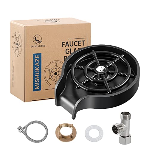 Rince Verr Evier Automatique, Mishukaze Lave Verre Evier de Cuisine, Accessoire Evier Cuisine pour le Logement, le Bar et le Restaurant | Nettoyage du Biberon...