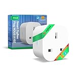 ZigBee Smart Plug 13A UK(ZigBee Hub Required) with Energy Monitoring, Voice Control, Timer & Schedule, Compatible with Alexa, Google Home, Home Assistant, Compact Design, 1 Pack