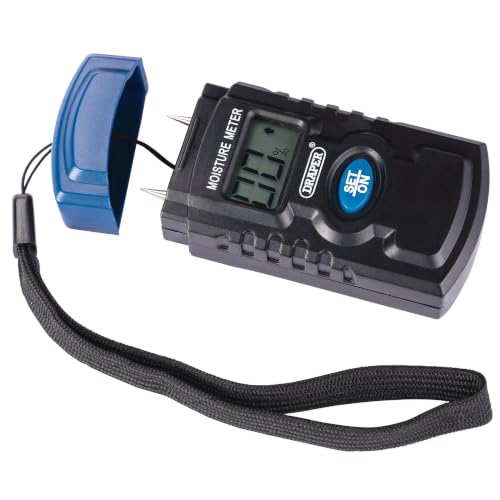 Draper 43618 Moisture Meter for Measuring Water in Wood Concrete and Plaster