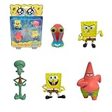 Bizak Bob Esponja Pack 5 Figuras Blister, muñecos coleccionables de 5 cm,Surtidos Diferentes con Personajes de la Serie, Juguete Ideal para Fans (64393002-1)
