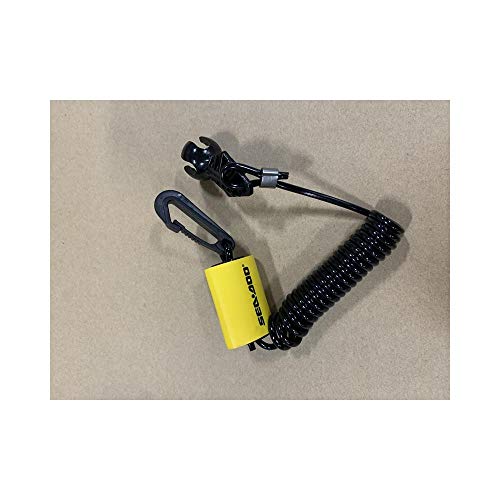 Sea-Doo New OEM Safety Lanyard Key Cord & Clip 278002843 278003410
