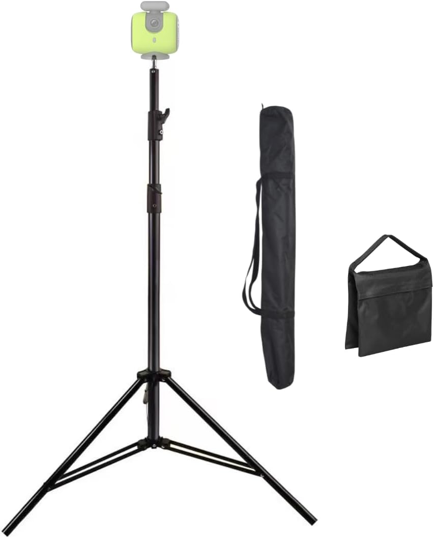 Fotoleey 9.19 FT Aluminum Alloy Tripod for Xbotgo Chameleon,Falcon,Lights - Heavy-Duty Stand, Weight Bag & Carrying Bag for Photography/Video Recording