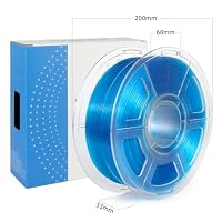 iSANMATE PLA Transparent High Speed Filament 1.75mm, Hohe Geschwindigkeit 3D Drucker Filament PLA für Schnelles Drucken Geeignet, 1KG/Spule (2.2 LBS), 30-300mm/s – Ansicht 8